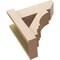 Ekena Millwork 6-in W x 14-in D x 14-in H Balboa Slat Rough Cedar Woodgrain TimberThane Outlooker, Primed Tan OUTUR060X14X14BOA24RCPR - alternate 2